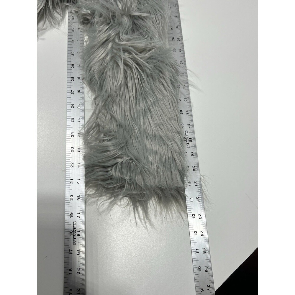 Wenxi Women's Faux Fur Jacket Gray Size M - Picture 8 of 8